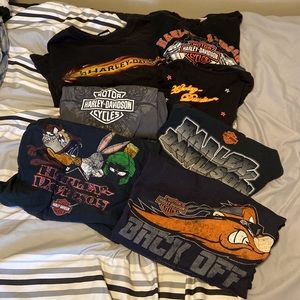 MYSTERY Lot HARLEY-DAVIDSON shirts, various sizes mainly L